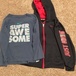 Boys Nike Hoodie and Shirt